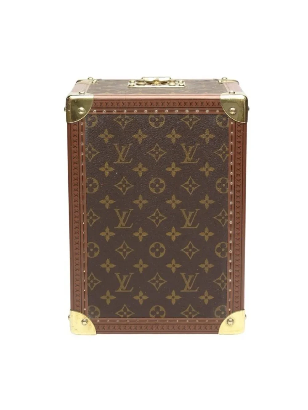 Louis Vuitton Monogram Makeup Case Boite Flacon Bag Brown